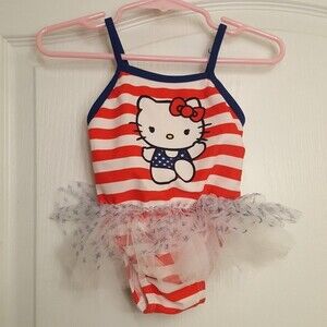 Hello Kitty Striped Tutu Swimsuit
